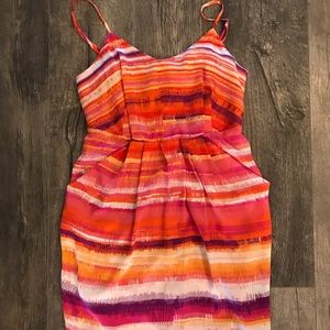 Colorful dress with pockets